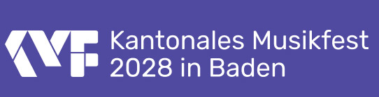 Logo Kantonales Musikfest in Baden 2028
